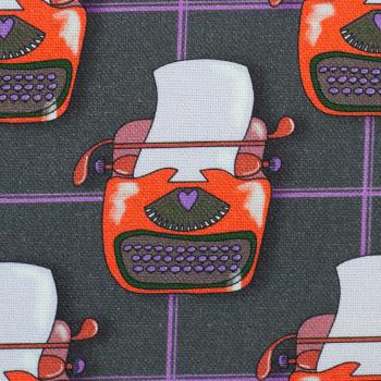 Preview: The happy Canvas Story by Cherry Picking Schreibmaschine auf Anthrazit